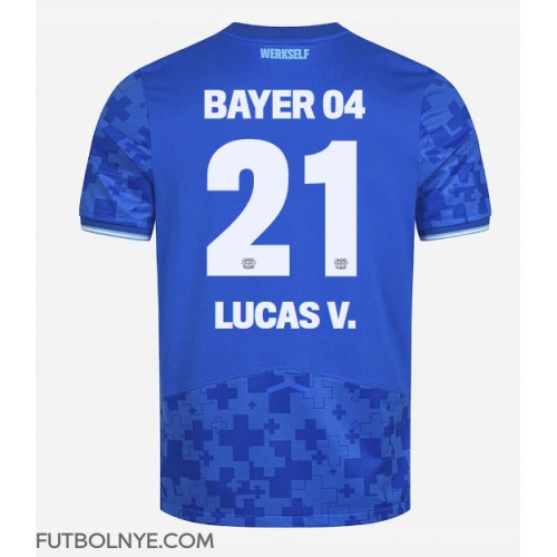 Camiseta Bayer Leverkusen Lucas Vazquez #21 Tercera Equipación 2025-26 manga corta